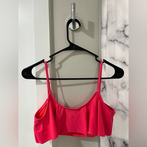 Pink Ruffle Swimsuit Top - Picture 2 of 4